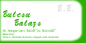 bulcsu balazs business card